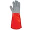Magid Pearl Split All Leather Gloves with Orange Vinyl Cuff, VEL, 12PK 37010-VEL - alternate 2